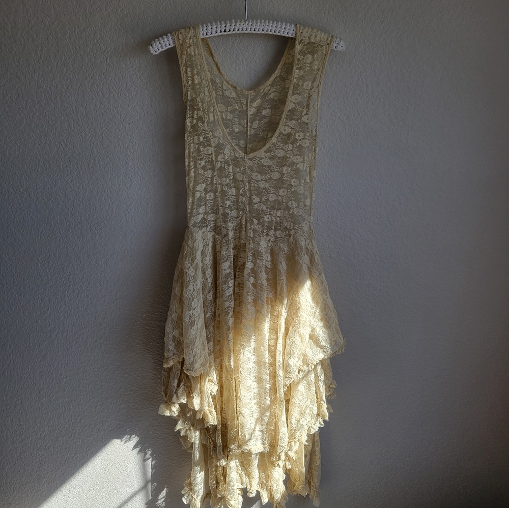 Free People French Courtship Slip Cream Womens Medium
